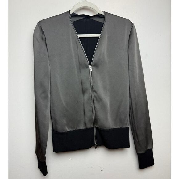 Rag & Bone Vivienne Olive Zip-up Top Sweater Sz. S - Picture 4 of 9